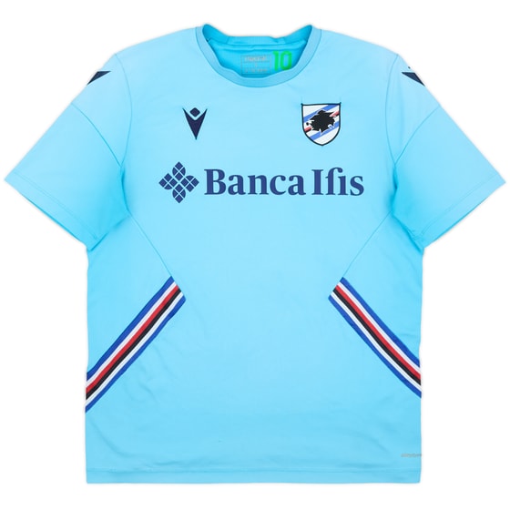 2020-21 Sampdoria Macron Player Issue Training Shirt #10 - 4/10 - (L)