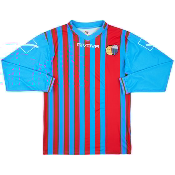 2013-14 Catania Home L/S Shirt - 9/10 - (L)