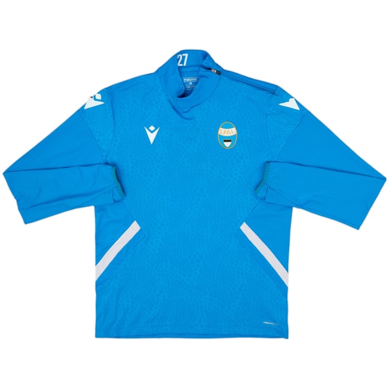 2022-23 SPAL Macron Player Issue 1/4 Zip Drill Top #27 - 6/10 - (M)