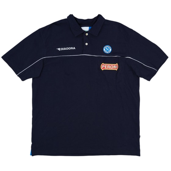 2000-01 Napoli Diadora Polo Shirt - 10/10 - (XL)