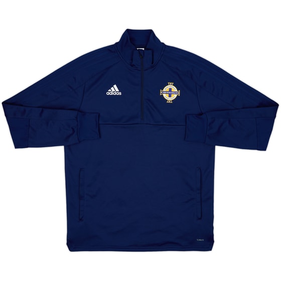 2017-18 Northern Ireland adidas 1/4 Zip Training Top - 9/10 - (L)