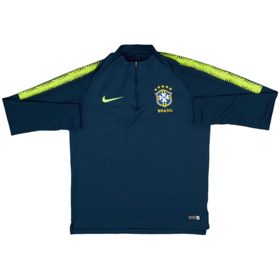2018-19 Brazil Nike 1/4 Zip Drill Top - 8/10 - (M)
