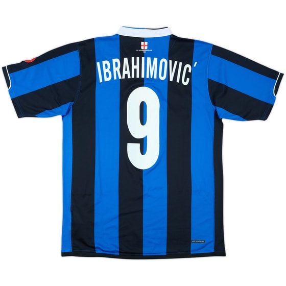 2006-07 Inter Milan Home Shirt Ibrahimovic #9 - 8/10 - (M)