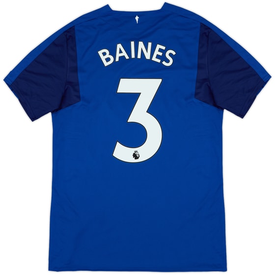 2017-18 Everton Home Shirt Baines #3 - 9/10 - (M)