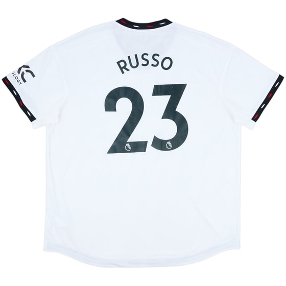 2022-23 Manchester United Authentic Away Shirt Russo #23 - 8/10 - (XXL)