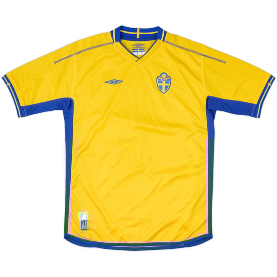 2003-04 Sweden Home Shirt - 7/10 - (XL.Boys)