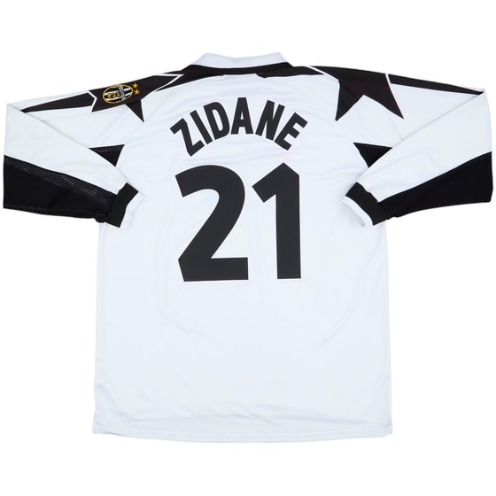 1998-99 Juventus Away L/S Shirt Zidane #21 - 8/10 - (XXL)