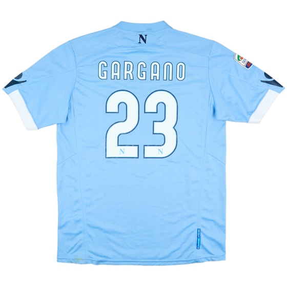 2010-11 Napoli Match Issue Home Shirt Gargano #23