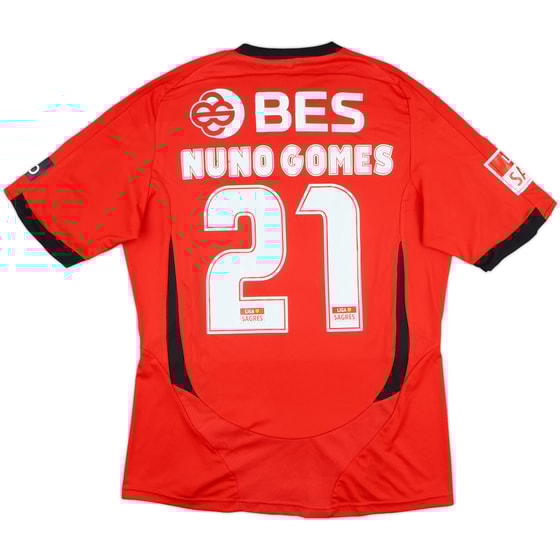 2008-09 Benfica Match Issue Home Shirt Nuno Gomes #21
