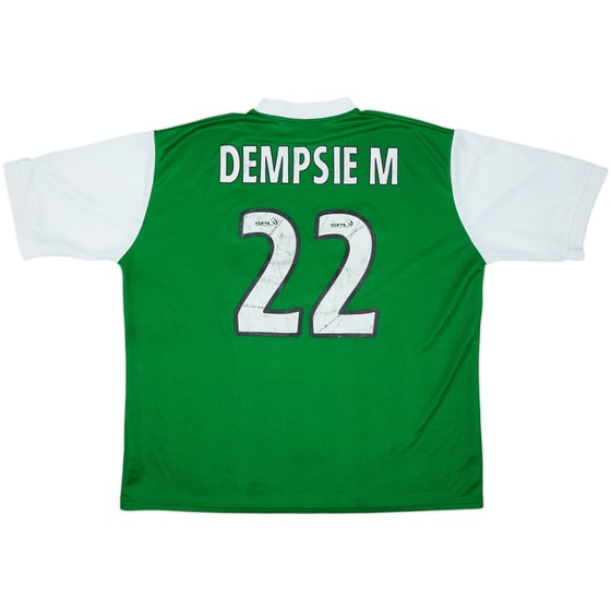 2000-01 Hibernian Home Shirt Dempsie M #22 - 5/10 - (3XL)