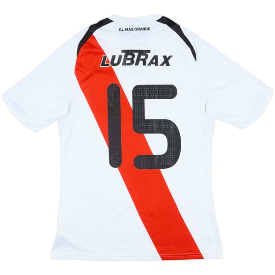 2009-10 River Plate Match Issue Home Shirt #15