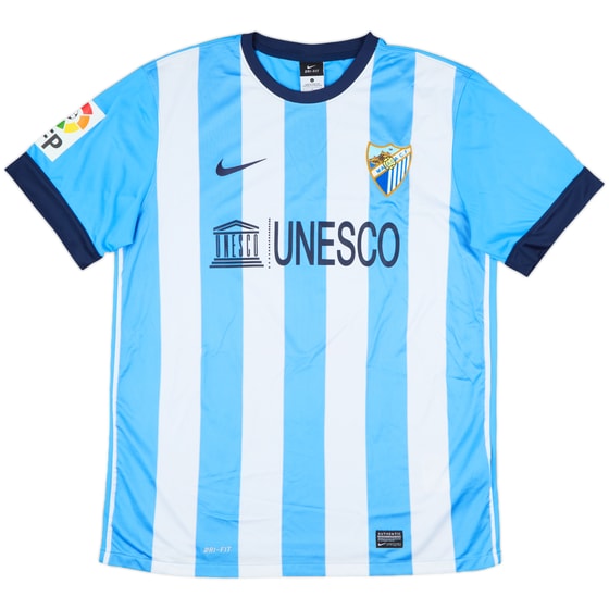 2013-14 Malaga Home Shirt - 8/10 - (L)