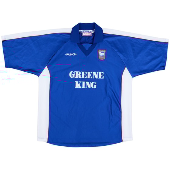 1999-01 Ipswich Home Shirt - 8/10 - (XL)