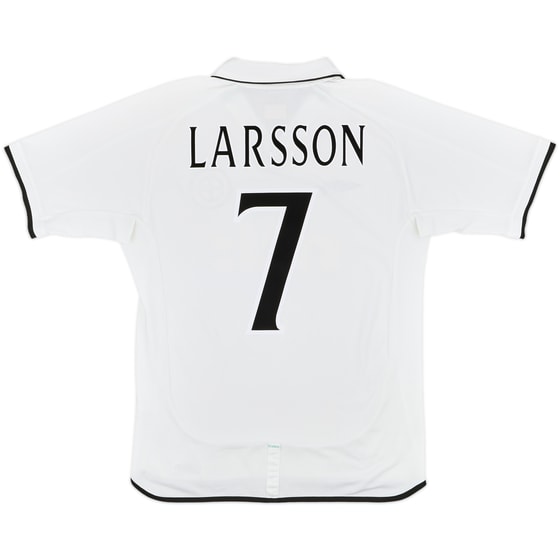 2001-02 Celtic Away Shirt Larsson #7 - 8/10 - (M)