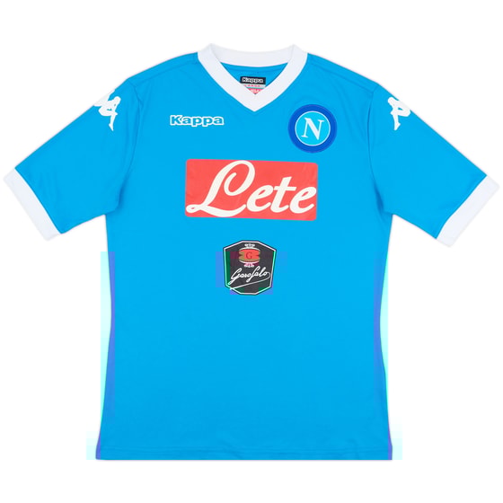 2015-16 Napoli Home Shirt - 8/10 - (L)
