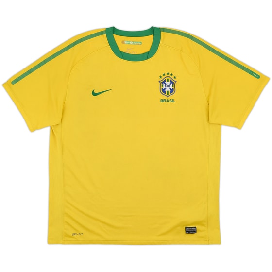 2010-11 Brazil Home Shirt - 5/10 - (XL)