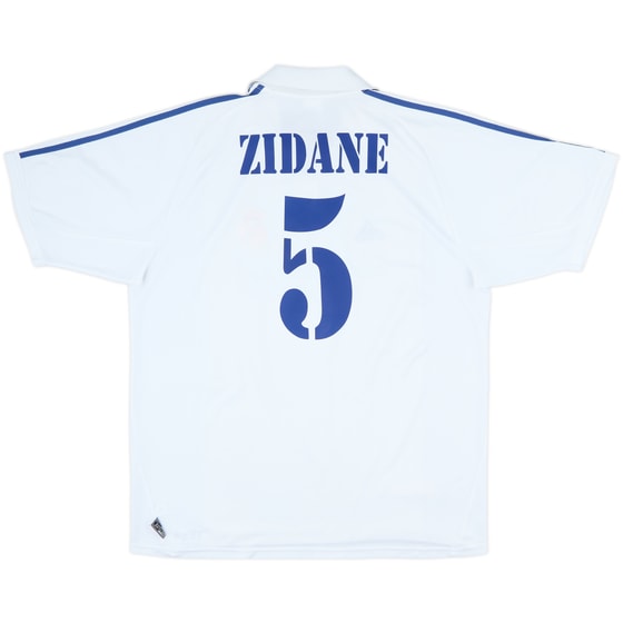 2001 Real Madrid Home Shirt Zidane #5 - 8/10 - (XL)