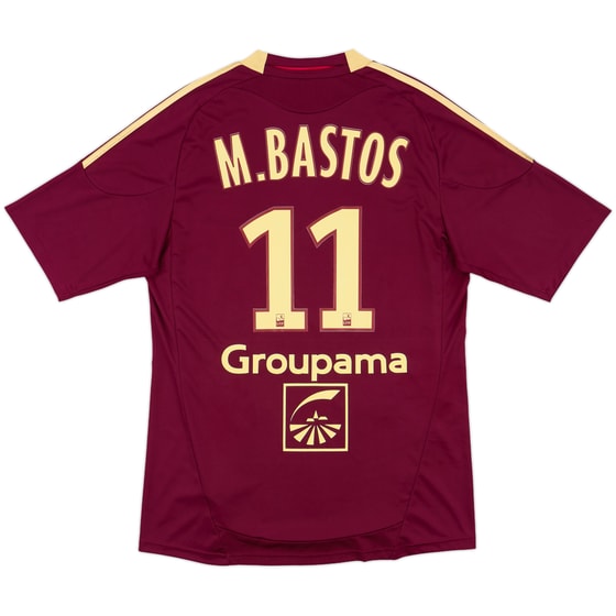2010-11 Lyon Away Shirt M.Bastos #11 - 7/10 - (M)
