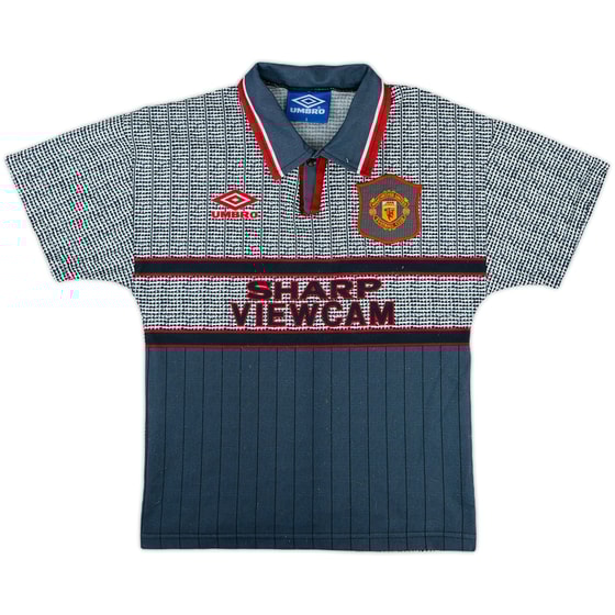 1995-96 Manchester United Away Shirt - 7/10 - (S.Boys)