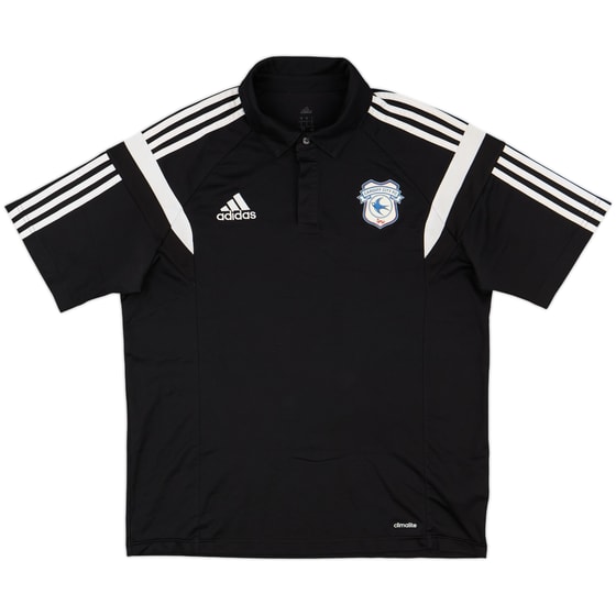 2015-16 Cardiff City adidas Polo Shirt - 9/10 - (L)