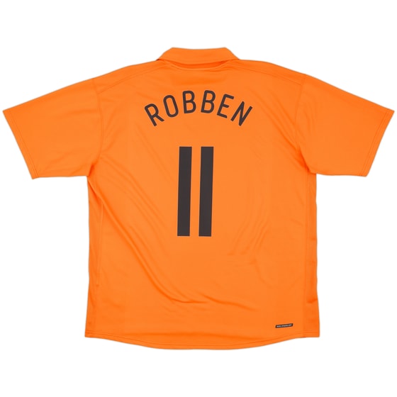 2006-08 Netherlands Home Shirt Robben #11 - 8/10 - (XXL)