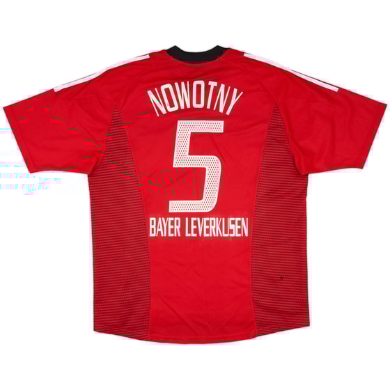2002-04 Bayer Leverkusen Home Shirt Nowotny #5 - 7/10 - (L)