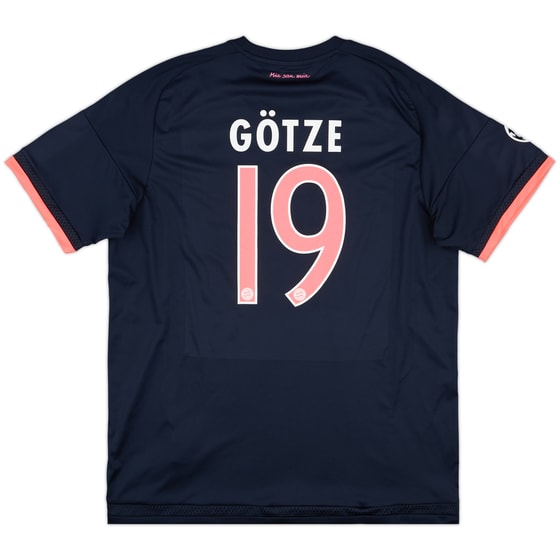2015-16 Bayern Munich Third Shirt Gotze #19 - 9/10 - (XL)