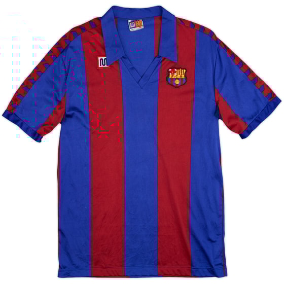 1984-89 Barcelona Home Shirt - 8/10 - (XL)