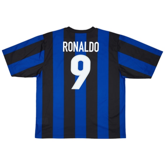 1999-00 Inter Milan Basic Home Shirt Ronaldo #9 - 7/10 - (XL)