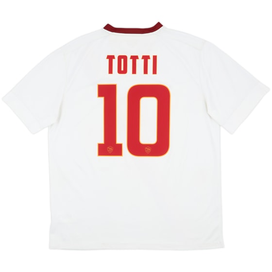 2014-15 Roma Away Shirt Totti #10 - 7/10 - (XL)