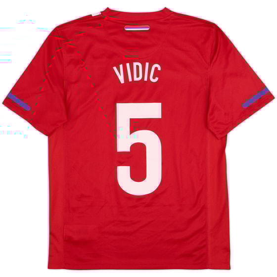 2010-11 Serbia Home Shirt Vidic #5 - 8/10 - (S)