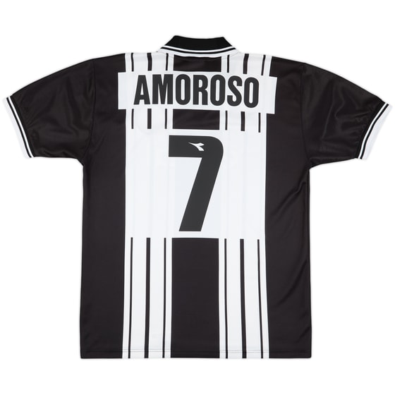 1998-99 Udinese European Home Shirt Amoroso #7 - 8/10 - (XL)