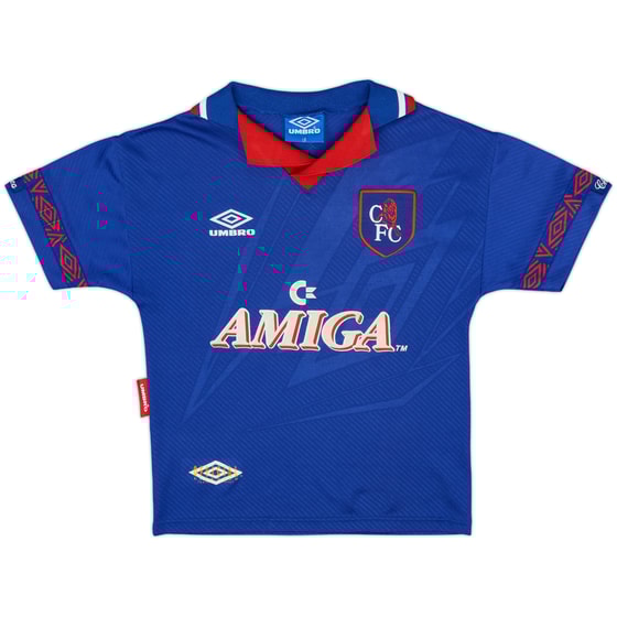 1993-94 Chelsea Home Shirt - 8/10 - (L.Boys)