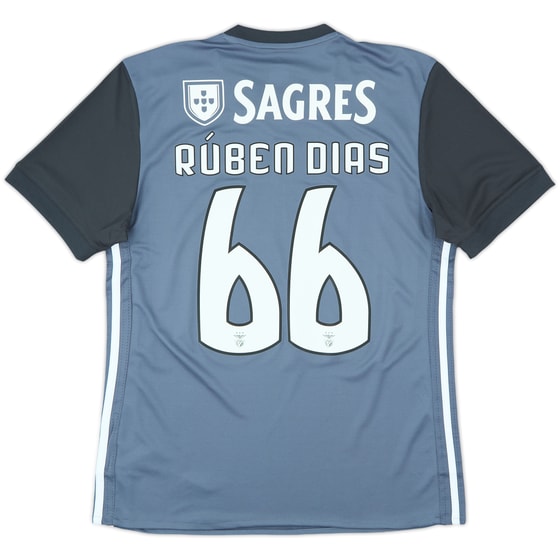 2017-18 Benfica Away Shirt Ruben Dias #66 (M)