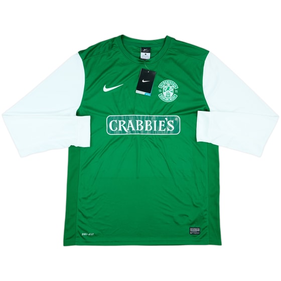 2013-14 Hibernian Home L/S Shirt (L)