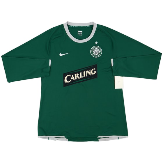 2007-08 Celtic Player Issue Away L/S Shirt (L)