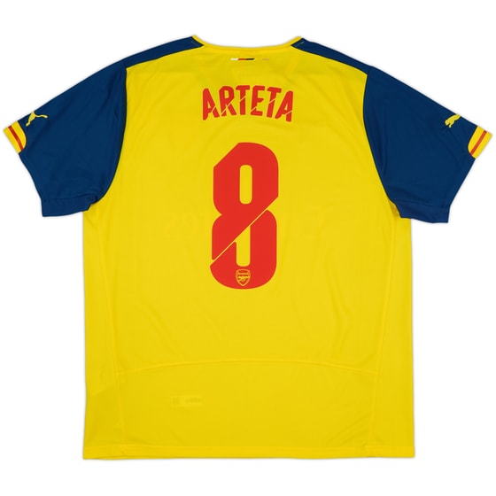 2014-15 Arsenal Away Shirt Arteta #8 (XL)