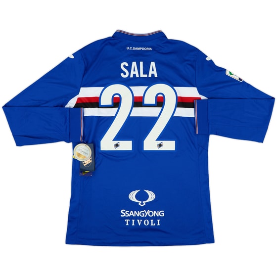 2015-16 Sampdoria Home L/S Shirt Sala #22 (L)