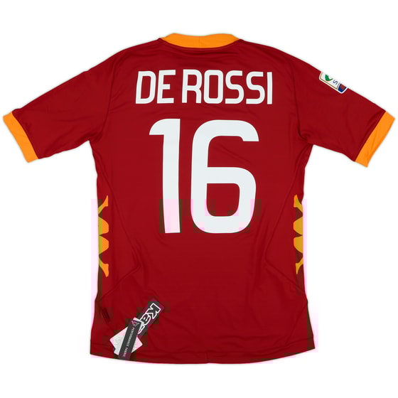 2011-12 Roma Home Shirt De Rossi #16 (M)