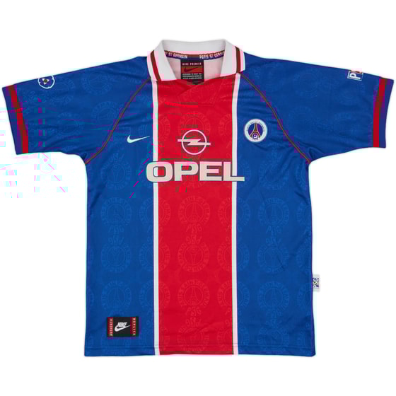 1996-97 Paris Saint-Germain Home Shirt #7 - 7/10 - (L.Boys)