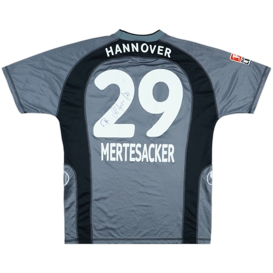 2003-04 Hannover Match Issue Signed Third Shirt Mertesacker #29