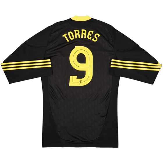 2010-11 Liverpool Player Issue TechFit Third L/S Shirt Torres #9 - 8/10 - (XL)