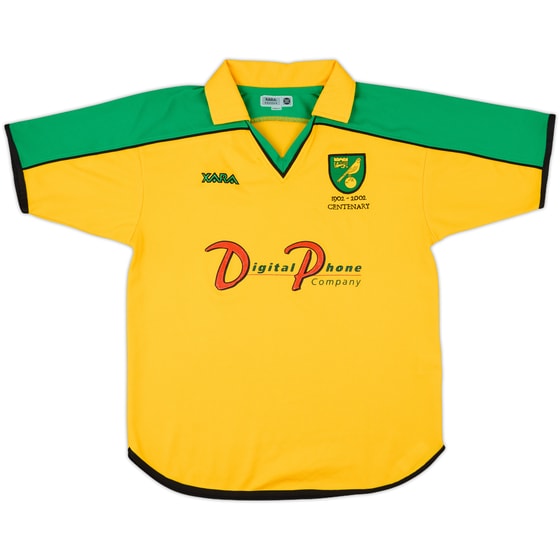 2001-03 Norwich Centenary Home Shirt - 8/10 - (S)