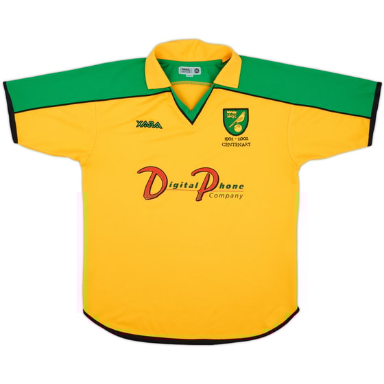 2001-03 Norwich Centenary Home Shirt - 8/10 - (S)