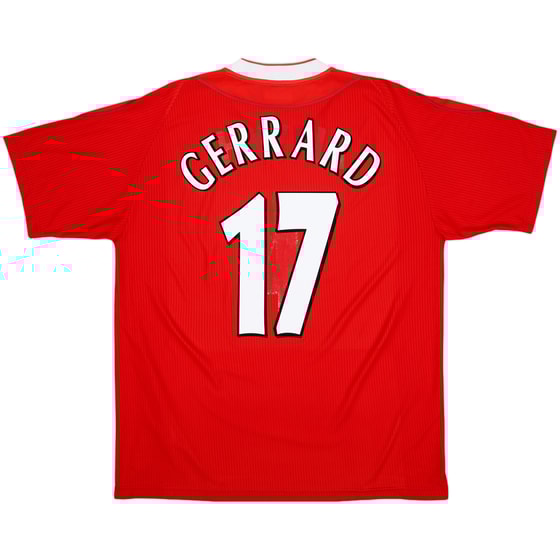 2002-04 Liverpool Home Shirt Gerrard #17 - 5/10 - (L)