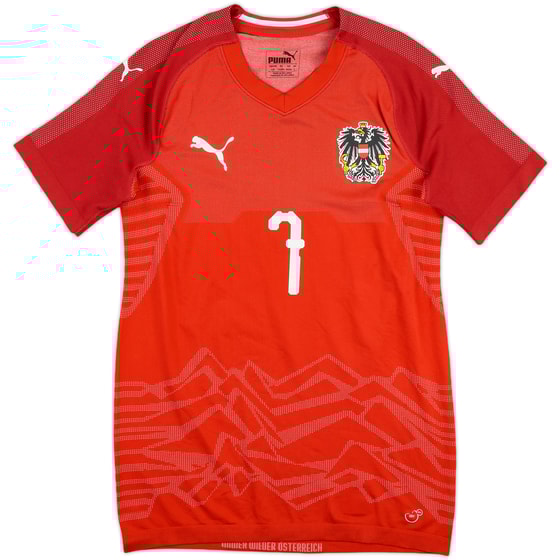 2018-19 Austria Match Issue Home Shirt #7