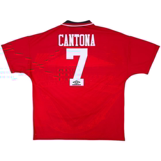 1994-96 Manchester United Home Shirt Cantona #7 - 8/10 - (XXL)