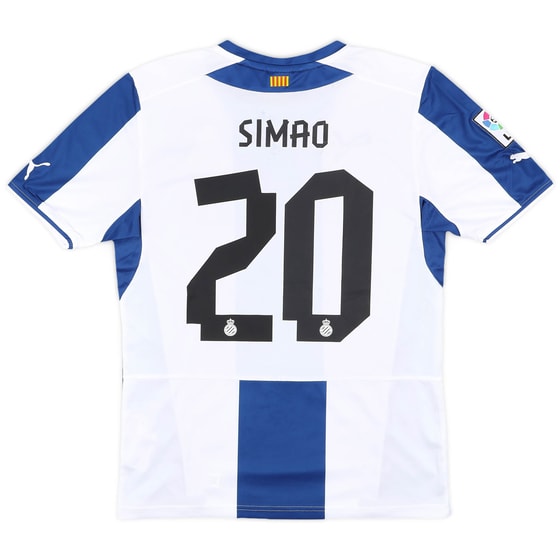 2013-14 Espanyol Home Shirt Simao #20 - 7/10 - (S)