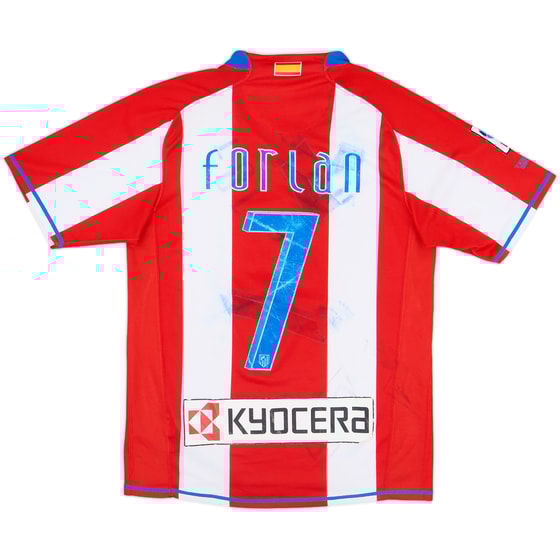 2007-08 Atletico Madrid Home Shirt Forlan #7 - 4/10 - (S)