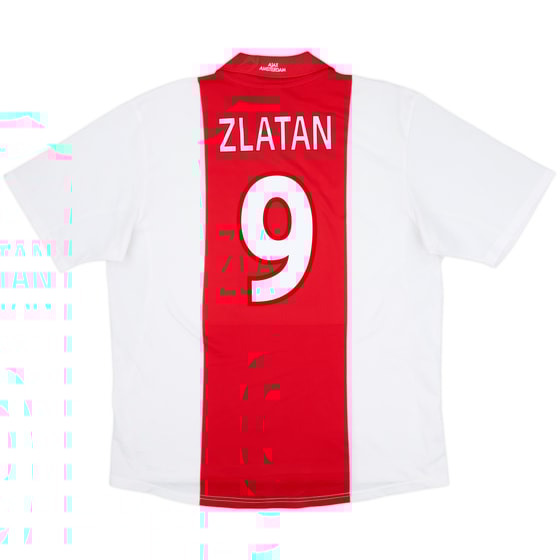 2001-02 Ajax Home Shirt Zlatan #9 - 8/10 - (XL)